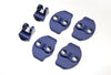 ApexModz Door Lock Trims Blue ABS Door Hook Covers For Tesla Model 3 2017-2023