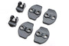 ApexModz Door Lock Trims Grey ABS Door Hook Covers For Tesla Model 3 2017-2023