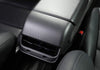 ApexModz Fascias Carbon Fiber Effect Matte Rear Air Conditioner Vent Overlay Cover for Tesla Model Y 2020-2024