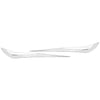 ApexModz Fascias Stainless Steel Chrome Front Bumper Protection Trims For Tesla Model 3 2017-2023