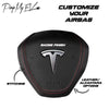 ApexModz Model SX Custom Steering Wheel Custom Airbag Top Cover for Tesla Model S & Model X 2012-2021