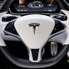 ApexModz Model SX Custom Steering Wheel Custom Airbag Top Cover for Tesla Model S & Model X 2012-2021