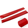 ApexModz Motor Vehicle Interior Fittings 4PCs Red ABS Interior Dashboard & Door Overlays Set For Tesla Model 3 2021-2023