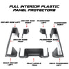 Interior ABS Panel Protectors For Tesla Model y 2020-2023 ApexModz Motor Vehicle Interior Fittings Interior ABS Panel Protectors Full Set For Tesla Model Y 2020-2024