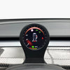 Tesla switchback display speedometer wireless charger combo for Model Y 2020-2022 ApexModz Multimedia Display Mini Instrument Cluster Wireless Charger Switchback Combo For Tesla Model Y 2020-2024