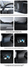 Instrument Panel Center Console Dashboard Touch Screen For Tesla Model Y ApexModz Multimedia Display Retrofit Stealth Head Up Display HUD LED Cluster Speedometer for Tesla Model Y 2020-2024
