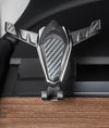 Carbon Fibre Style Phone Holder Mount for Tesla Model Y ApexModz Phone Holders Carbon Fiber Effect Mobile Phone Holder Mount For Tesla Model Y 2020-2024