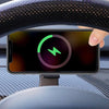 Wireless Charging Cell Phone Holder | Mobile Phone Holder For Tesla Model Y ApexModz Phone Holders Steering Wheel Phone Mount With Wireless Charging For Tesla Model Y 2020-2024