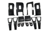 ApexModz Real Carbon Fiber Products 14Pcs Real Molded Dry Gloss Carbon Fiber Window Switch Covers for Tesla Model Y (Left Hand Drive) 2020