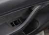 ApexModz Real Carbon Fiber Products 14Pcs Real Molded Matte Carbon Fiber Window Switch Covers for Tesla Model 3 (Left Hand Drive) 2017-2020