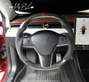 ApexModz Real Carbon Fiber Products Custom Dry Carbon Fiber Steering Wheel Replacement for Tesla Model 3 2017-2023