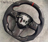 ApexModz Real Carbon Fiber Products Custom Dry Carbon Fiber Steering Wheel Replacement for Tesla Model 3 2017-2023