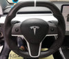 ApexModz Real Carbon Fiber Products Custom Dry Carbon Fiber Steering Wheel Replacement for Tesla Model 3 2017-2023