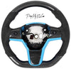 ApexModz Real Carbon Fiber Products Custom Dry Carbon Fiber Steering Wheel Replacement for Tesla Model 3 2017-2023