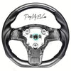 ApexModz Real Carbon Fiber Products Custom Dry Carbon Fiber Steering Wheel Replacement for Tesla Model 3 2017-2023
