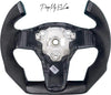 ApexModz Real Carbon Fiber Products Custom Dry Carbon Fiber Steering Wheel Replacement for Tesla Model 3 2017-2023