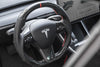 ApexModz Real Carbon Fiber Products Custom Dry Carbon Fiber Steering Wheel Replacement for Tesla Model 3 2017-2023