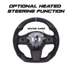 ApexModz Real Carbon Fiber Products Custom Dry Carbon Fiber Steering Wheel Replacement for Tesla Model 3 2017-2023