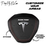 ApexModz Real Carbon Fiber Products Custom Dry Carbon Fiber Steering Wheel Replacement for Tesla Model 3 2017-2023