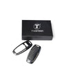 ApexModz Real Carbon Fiber Products Genuine Black Carbon Fiber Real Molded Carbon Fiber Key Fob Case Cover for Audi e-tron (2 colors)