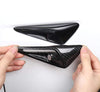 ApexModz Real Carbon Fiber Products Gloss Real Molded Carbon Fiber Side Marker Turn Signal Camera Overlay Covers New V2 for Tesla Model Y 2020-2024