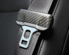 ApexModz Real Carbon Fiber Products Matte Carbon Real Molded Carbon Fiber Seat Belt Overlay Covers for Tesla Model 3 2017-2023