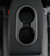 ApexModz Real Carbon Fiber Products Real Molded Carbon Fiber Cup Holder Fascia Trim for Tesla Model Y 2020-2023