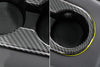 ApexModz Real Carbon Fiber Products Real Molded Carbon Fiber Cup Holder Fascia Trim for Tesla Model Y 2020-2023
