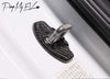 Carbon Fiber (Gloss) Door Lock Protection Cover For Tesla Model Y 2020-2022 ApexModz Real Carbon Fiber Products Real Molded Carbon Fiber Gloss Door Hook Covers for Tesla Model Y 2020-2024