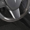 ApexModz Real Carbon Fiber Products Real Molded Carbon Fiber Lower Steering Wheel Overlay for Tesla Model Y 2020-2024
