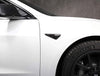 ApexModz Real Carbon Fiber Products Real Molded Carbon Fiber Side Marker Turn Signal Camera Overlays for Tesla Model S 2014-2020
