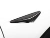 ApexModz Real Carbon Fiber Products Real Molded Carbon Fiber Side Marker Turn Signal Camera Overlays for Tesla Model S 2014-2020