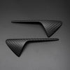 ApexModz Real Carbon Fiber Products Real Molded Carbon Fiber Side Marker Turn Signal Overlay Half Covers for Tesla Model S 2014-2020