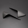 ApexModz Real Carbon Fiber Products Real Molded Carbon Fiber Side Marker Turn Signal Overlay Half Covers for Tesla Model S 2014-2020