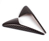 ApexModz Real Carbon Fiber Products Real Molded Carbon Fiber Side Marker Turn Signal Overlay Half Covers for Tesla Model S 2014-2020