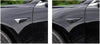 ApexModz Real Carbon Fiber Products Real Molded Carbon Fiber Side Marker Turn Signal Overlay Half Covers for Tesla Model S 2014-2020