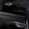 ApexModz Real Carbon Fiber Products Real Molded Carbon Fiber Wiper and Driving Shift Switch Overlay Covers for Tesla Model Y 2020-2024