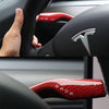 ApexModz Real Carbon Fiber Products Real Molded Carbon Fiber Wiper and Driving Shift Switch Overlay Covers for Tesla Model Y 2020-2024