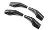 ApexModz Real Carbon Fiber Products Real Molded Carbon Fiber Wiper and Driving Shift Switch Overlay Covers for Tesla Model Y 2020-2024