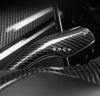ApexModz Real Carbon Fiber Products Real Molded Carbon Fiber Wiper & Shift Stalk Overlay Covers for Tesla Model Y V2 2020-2024