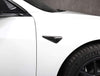 ApexModz Real Carbon Fiber Products Real Molded Forged Carbon Fiber Side Marker Overlay Covers New V2 for Tesla Model Y 2020-2024