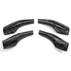 ApexModz Real Carbon Fiber Products Real Molded Forged Carbon Fiber Wiper & Shift Stalk Overlay Covers for Tesla Model Y V2 2020-2024