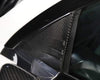 ApexModz Real Carbon Fiber Products Real Molded Gloss A-Pillar Carbon Fiber Front Quarter Glass Overlay Covers For Tesla Model 3 2017-2023