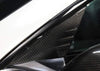 ApexModz Real Carbon Fiber Products Real Molded Gloss A-Pillar Carbon Fiber Front Quarter Glass Overlay Covers For Tesla Model 3 2017-2023