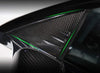 ApexModz Real Carbon Fiber Products Real Molded Gloss A-Pillar Carbon Fiber Front Quarter Glass Overlay Covers For Tesla Model 3 2017-2023