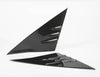 ApexModz Real Carbon Fiber Products Real Molded Gloss A-Pillar Carbon Fiber Front Quarter Glass Overlay Covers For Tesla Model 3 2017-2023