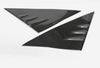 ApexModz Real Carbon Fiber Products Real Molded Gloss A-Pillar Carbon Fiber Front Quarter Glass Overlay Covers For Tesla Model 3 2017-2023