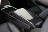 ApexModz Real Carbon Fiber Products Real Molded Gloss Carbon Fiber Center Console Full Coverage Overlay Cover for Tesla Model 3 2021-2023