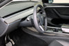 ApexModz Real Carbon Fiber Products Real Molded Gloss Carbon Fiber Center Console Full Coverage Overlay Cover for Tesla Model 3 2021-2023