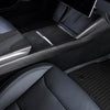 Tesla Model 3 2023-2024 Highland Real Molded Gloss Carbon Fiber Center Console Full Coverage Overlay Cover ApexModz Real Carbon Fiber Products Real Molded Gloss Carbon Fiber Center Console Full Coverage Overlay Cover for Tesla Model 3 2023-2024 Highland